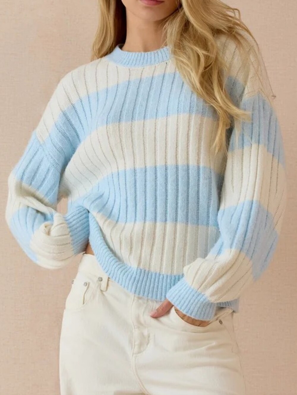 ALTAR'D STATE Vivi Rib Stripe Sweater Size M